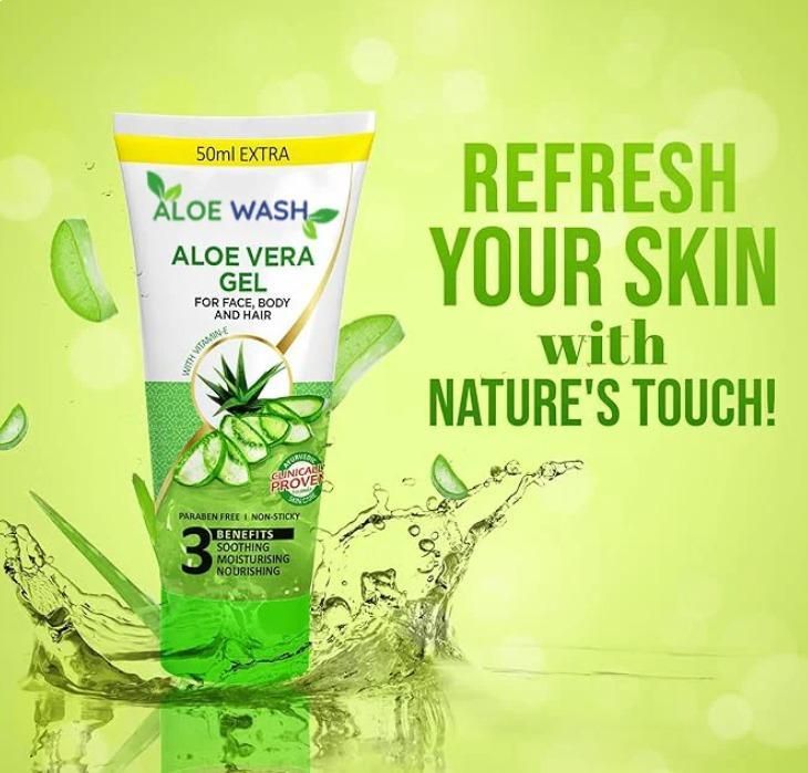 Aloe Vera Gel For Face Body & Hair 150ml